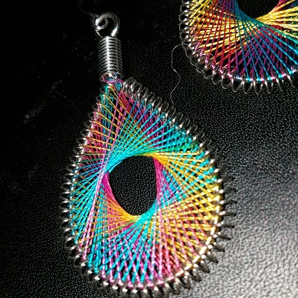 🔵Woven earrings - Picture 2 of 3
